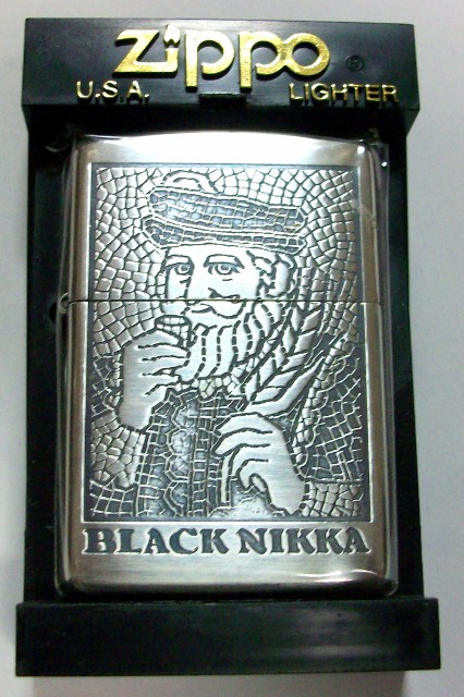 NIKKA ブラック・ニッカ！ひげのおじさん King of Blender 2001年 ZIPPO！新品 - ジッポーパーク Zippopark