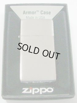 画像1: ★生産終了 スリムアーマー！ フラットトップ Slim Armor Brushed Chrome 発売最初期 2010A Zippo！新品