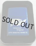 ★廃番カラー！MOOD INDIGO　インディゴ・ブルー　米合州国デザイン ２００３年 ZIPPO！新品E