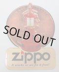 ☆ZIPPO社 １９９０年代　PRメタルプレート！１セント＆オイル注入機柄　新品