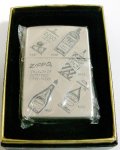 ☆歴代ZIPPOオイル缶オールドデザイン！２００３年３月 銀加工 ZIPPO！新品