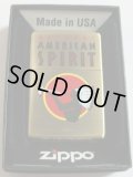 アメリカン・スピリット！NATURAL AMERICAN SPIRIT 真鍮古美 限定 ZIPPO！新品