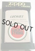☆LUCKY STRIKE！２００１年 ラッキー・ストライク 銀加工 LUCKIES ZIPPO！新品
