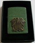 ☆米軍 NAVY！グリーン・クラックル！USED仕上げ ２００６年 海軍 ミリタリーメタル ＺＩＰＰＯ！新品