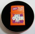 ★２０００年 ミレニアム記念　GET　OVER　IT！クリック缶　全面オレンジ　ZIPPO！新品