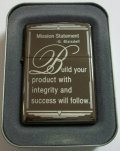 ☆創業者 G.G.B！Mission Statement　２００３年　ブラックアイス　ZIPPO！新品