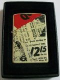 ★２０００年製　お洒落な・・二ュースペーパー・デザイン　ZIPPO！新品