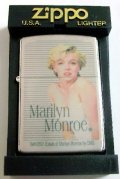 ☆マリリン・モンロー！Marllyn monroe ２００１年 銀加工 ZIPPO！新品A