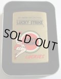 LUCKY STRIKE！１９９９年 ラッキーガール SOLID BRASS ZIPPO！新品