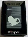 ブラック＆お洒落なハート　２０１３年　ＵＳＡ　ＺＩＰＰＯ！新品Ａ