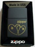 ブラック＆お洒落なハート　２０１３年　ＵＳＡ　ＺＩＰＰＯ！新品Ｂ