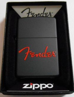 画像1: ☆Fender USA！フェンダー オリジナル ロゴマーク Black ２０１４年 Zippo！新品