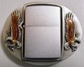 ★ZIPPOライター付！ジッポーがくっつく！米国ZIPPO社純正 イーグル・ベルトバックル！新品