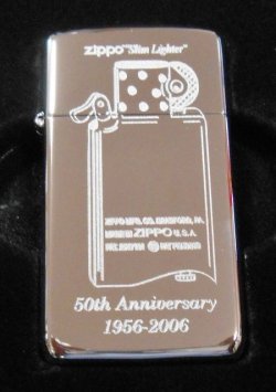 画像1: ☆スリム 誕生５０周年記念！１９５６－２００６ ★限定１５０個  SLIM ZIPPO！新品B