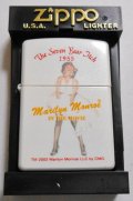 ☆マリリン・モンロー！Marllyn monroe ２００２年 ホワイトパール  ZIPPO！新品