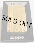 ☆深め合う絆！豪華 イエローゴールド 両面深彫り ２００６年 Armor ZIPPO！新品