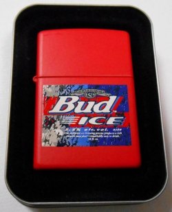 画像1: ☆バドワイザー！１９９９年８月 Budweiser Bud ICE！RED USA ZIPPO！未使用品