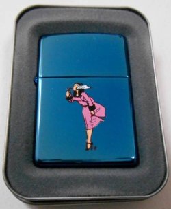 画像1: ☆Windy！ウィンディ 色鮮やかな・・サファイアブルー！ピンクドレス ２００４年８月 Zippo！新品