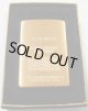 ☆真鍮無垢ケース！２００４年６月 Brushed Solid Brass 刻印有り Zippo！新品