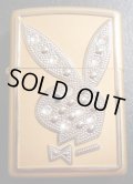 ☆豪華！世界限定 PLAYBOY 輝く・・スワロフスキー ☆ハニーゴールド ２００６年 ZIPPO！新品