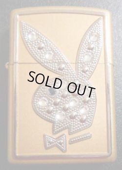 画像1: ☆豪華！世界限定 PLAYBOY 輝く・・スワロフスキー ☆ハニーゴールド ２００６年 ZIPPO！新品