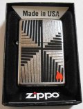 お洒落な・・デザイン！ストリート・クローム ２０１５年 USA ZIPPO！新品A