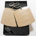 ★便利モノ！ジッポー 製造年ボトムコード タグプレート！シルバー ２枚組 新品