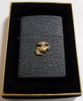 ★米軍！海兵隊 MARINES１９９９年１０月 全面ブラック・クラックル ZIPPO！新品