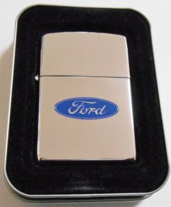 画像1: ＦＯＲＤ！フォード オーバル・ブルーロゴ ２００２年 鏡面 ＺＩＰＰＯ！新品