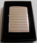 ☆清涼感あふれる・・COOL STRIPE！両面クール・ストライプ 銀加工 ２００２年 ZIPPO！未使用品D