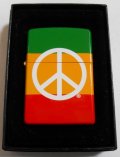 ☆PEACE！色鮮やかな・・ピースマーク 全面カラー ２００５年 ZIPPO！新品
