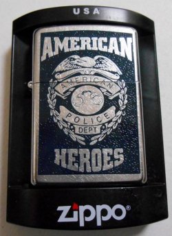 画像1: ★アメリカン・ヒーロー  警察 ポリス！AMERICAN HEROES POLICE ２００７年 ZIPPO！新品