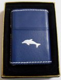 ★イルカ！ＤＯＬＰＨＩＮ 全六面革巻き ブルー＆ホワイト １９９８年 ＺＩＰＰＯ！未使用品