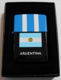 ☆FIFA ワールドカップ優勝！アルゼンチン 国旗！お洒落な・・フラッグデザイン ２００１年 ZIPPO！新品