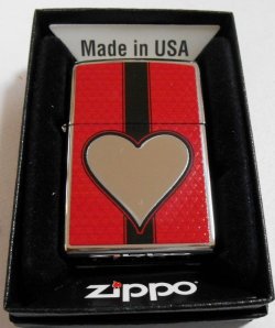 画像1: Heart！お洒落な・・RED＆ハートデザイン ２０１３年 USA ZIPPO！新品