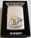 ☆血液型 B型の方へ！Bloodtype B コーヒーカップ 銀加工バレル ZIPPO！新品