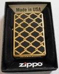☆お洒落な・・ゴールド＆ブラック！真鍮ソリッドブラス ２０１４年３月 ZIPPO！新品