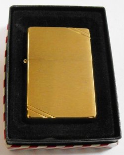 画像1: １９３７ VINTAGEモデル！２０００・XVI 真鍮 Brushed Brass Zippo！新品