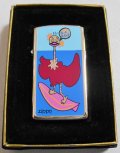 ★Flamingo Surfer！サーフィンを楽しむ・・フラミンゴ！２０００年 SLIM ZIPPO 新品