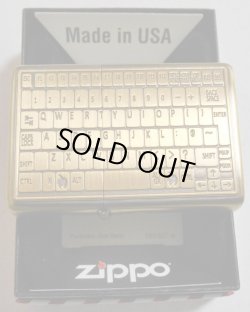 画像1: ★ノートパソコン・キーボード デザイン！１９３７ 真鍮古美 ２０１１年 ZIPPO！新品