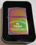 ☆人気の・・スペクトラム！虹色 SPECTRUM アメリカン柄 ２００２年 ZIPPO！新品G