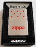 ８ DOTデザイン！レッド ８穴チムニー柄 ２００２年 ＃２００ ZIPPO！新品