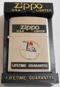 ☆LIFETIME GUARANTEE 黒ＢＯＸデザイン １９９８年９月 銀加工ＺＩＰＰＯ！新品