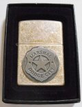 ☆２００１年 シェリフ 保安官 MARSHAL DODGE CITY アンティ－ク・シルバー ZIPPO！未使用品