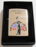 ★自由の女神！１１５周年記念限定 ２０００年４月 銀加工 ZIPPO！未使用品