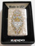 ☆ SKULL お洒落な・・スカルデザイン USA ２０１４年 ＃２００ ZIPPO！新品