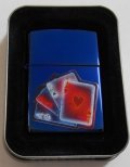 ★廃番カラー！MOOD INDIGO インディゴ・ブルー トランプマークス ２００４年 ３月 ZIPPO！新品