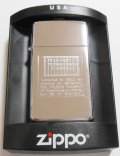 ☆１９３０年代 ZIPPO社創業時社屋文字デザイン！２００３年 SLIM  ZIPPO！未使用品