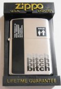 ☆昔懐かしい・・bitch スケートボードブランド ビッチ １９９７年１月 銀加工 ZIPPO！未使用品D