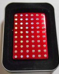 ☆色鮮やかな・・赤！イオンレッド 両面●DOT ドット１２０個デザイン！２００３年 ZIPPO 新品